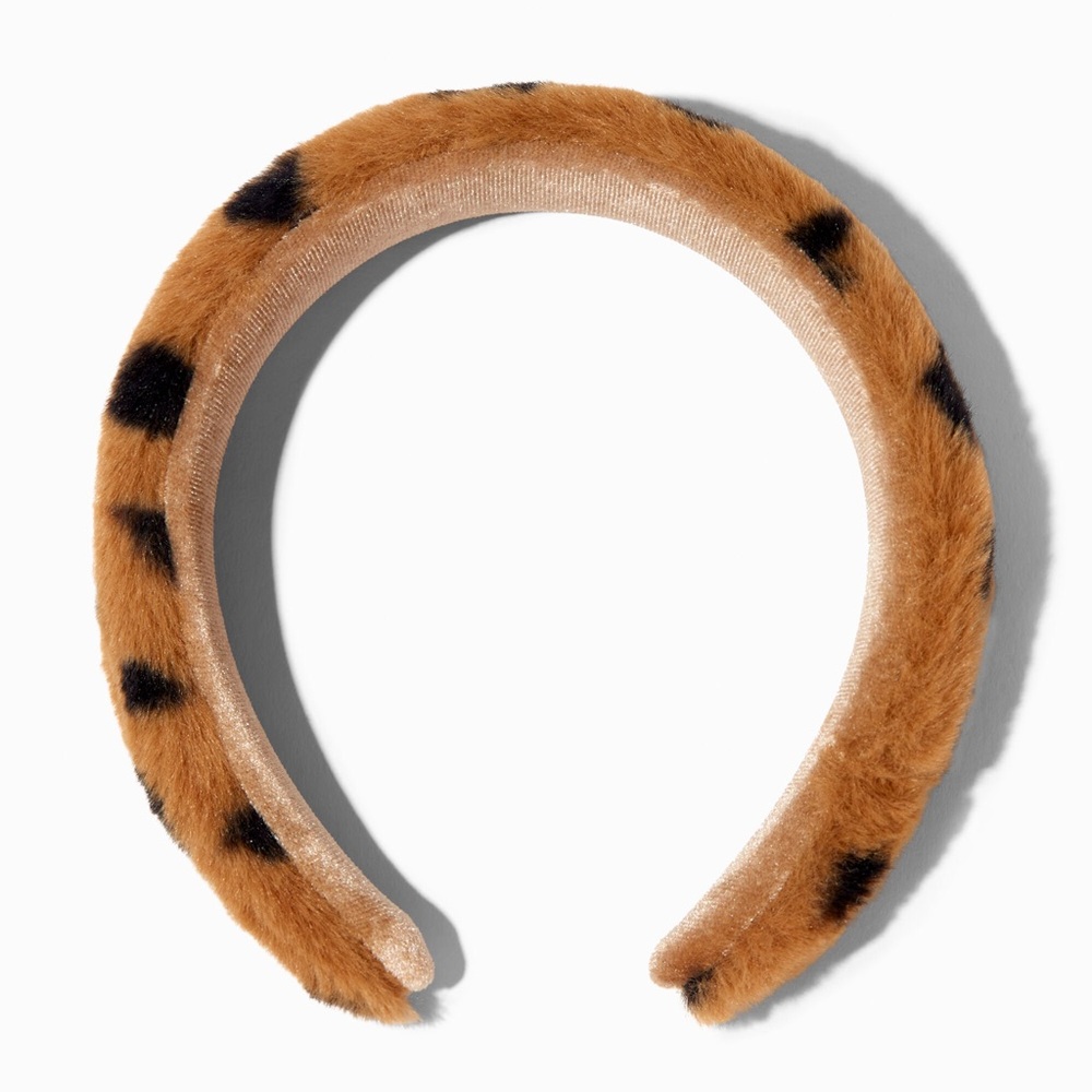 🌸 Leopard Print Furry Headband